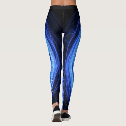 Leggings Cercles Abstraits - Légendes sur-impression (Dos)