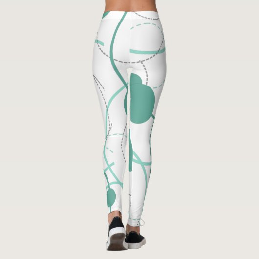 Leggings Cercles Abstraits - Mention (Dos)
