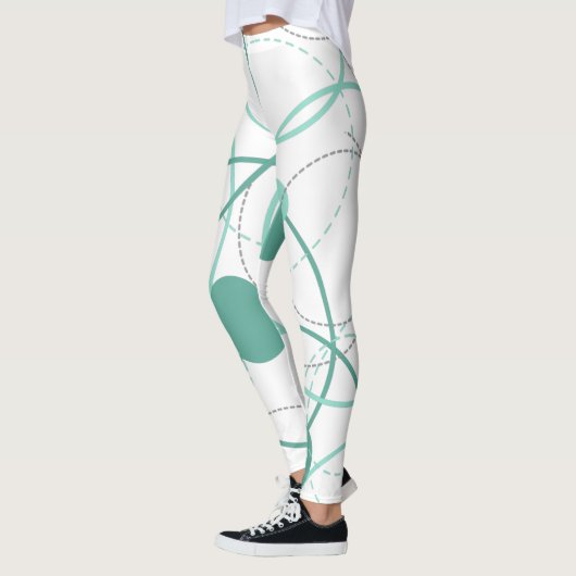 Leggings Cercles Abstraits - Mention (Gauche)