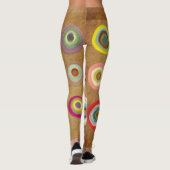 Leggings Cercles Abstraits Rupydetequila colorée (Dos)