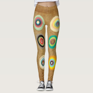 Leggings Cercles Abstraits Rupydetequila colorée