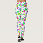 Leggings Cercles abstraits sans couture amusant confetti po (Dos)