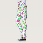 Leggings Cercles abstraits sans couture rond points confett (Gauche)