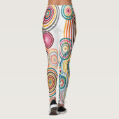 Leggings Cercles arc-en-ciel (Dos)