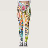 Leggings Cercles arc-en-ciel (Devant)