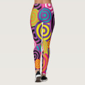 Leggings Cercles Arrière - plan Abstrait (Dos)