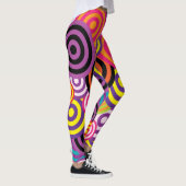 Leggings Cercles Arrière - plan Abstrait (Droite)