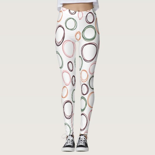 Leggings Cercles Boho (Devant)