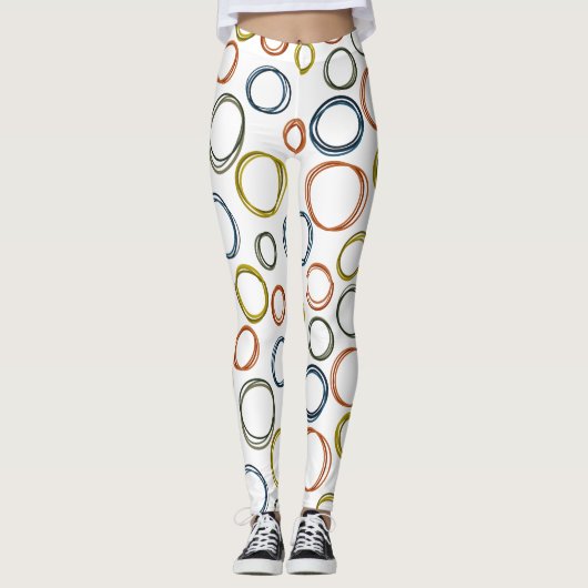 Leggings Cercles Boho (Devant)