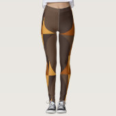 Leggings cercles bruns rétro (Devant)