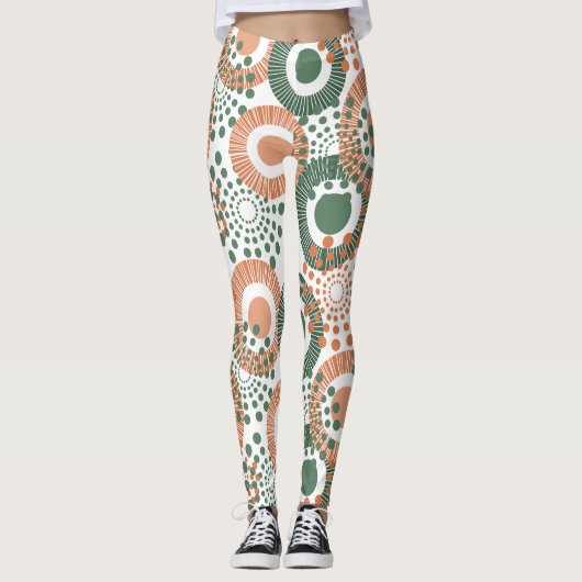 Leggings Cercles, cercles partout (Devant)