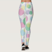 Leggings Cercles colorés motif (Dos)
