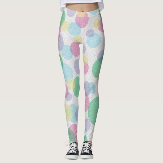 Leggings Cercles colorés motif (Devant)