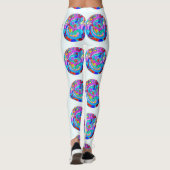 Leggings cercles d'amour colorés (Dos)