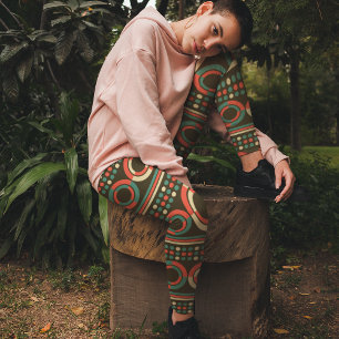 Leggings Cercles de couleurs vintages