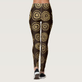 Leggings Cercles d'or : Motif à main (Dos)