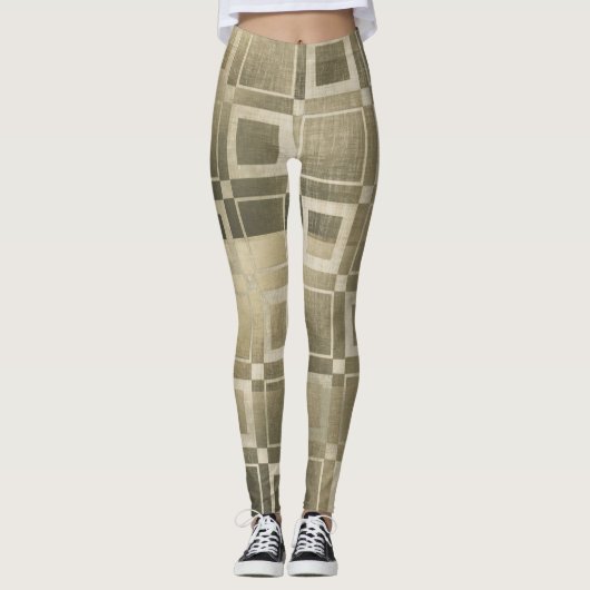 Leggings Cercles dorés roses scintillants Luxe rose doré (Devant)