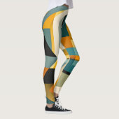 Leggings Cercles et rectangles d'abstraction géométriques r (Droite)