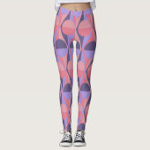 Leggings Cercles et triangles Art Déco (Devant)