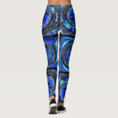 Leggings Cercles fractaux mosaïque (Dos)
