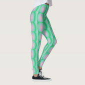 Leggings Cercles gras verts et roses (Droite)