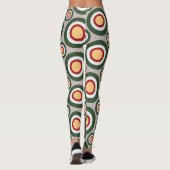 Leggings Cercles gris vert Motif minimal (Dos)