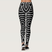 Leggings Cercles hypnotiques abstraits (Dos)