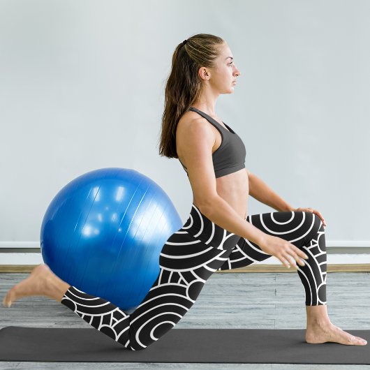 Leggings Cercles hypnotiques abstraits