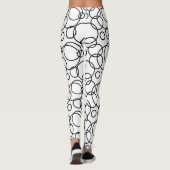 Leggings Cercles Noirs Et Blancs (Dos)