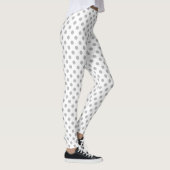 Leggings Cercles Pois gris chrome (Droite)