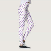 Leggings Cercles Pois violet de chardon (Droite)