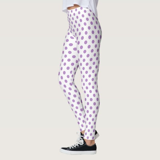 Leggings Cercles Pois violet de chardon (Gauche)