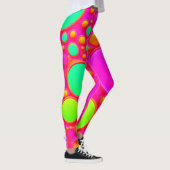 Leggings Cercles roses et verts (Droite)