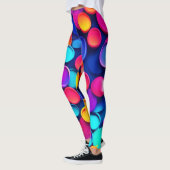Leggings Cercles vibrants Art Abstrait (Gauche)