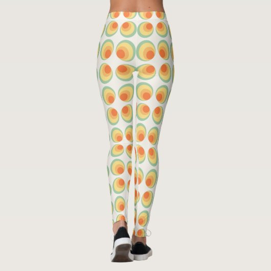 Leggings Cercles vintages motif (Dos)