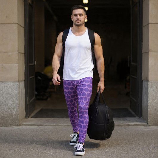 Leggings Cercles Violets