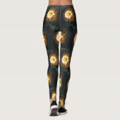 Leggings Céréus de Nuit Antique Art Gothique (Dos)