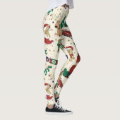 Leggings Cerf de Noël, ours, chat et Casse-noix (Droite)