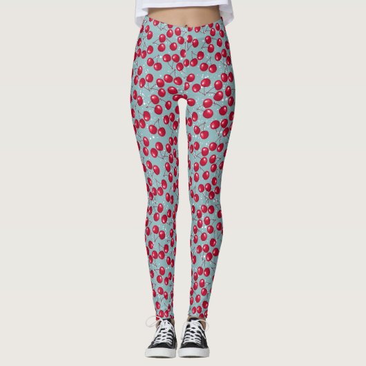 Leggings Cerise d'hiver. (Devant)