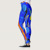 Leggings Cerises de baies bleues (Gauche)