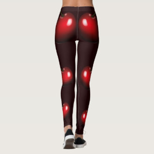 Leggings Cerises douces - Rouge foncé