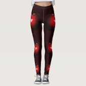 Leggings Cerises douces - Rouge foncé (Devant)