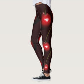 Leggings Cerises douces - Rouge foncé (Gauche)