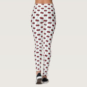 Leggings Cerises Rouge mûr Cerise Fruit d'été Imprimer (Dos)
