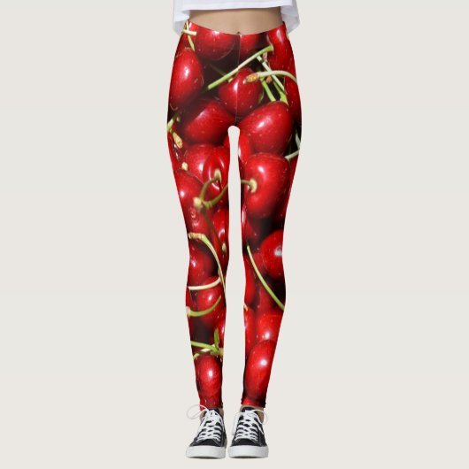 Leggings Cerises rouges (Devant)