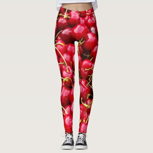 Leggings Cerises rouges (Devant)