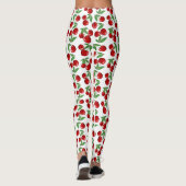 Leggings Cerises rouges partout sur Motif (Dos)