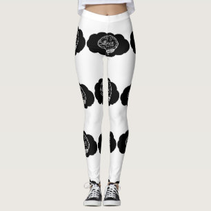 Leggings Cerveau qui rumine Bande dessinée Santé mentale Ar