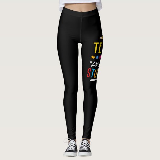 Leggings Cet Enseignant A Des Étudiants Géniaux (Devant)
