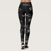 Leggings Cet Halloween je serai Hangin avec mes corps ! (Dos)